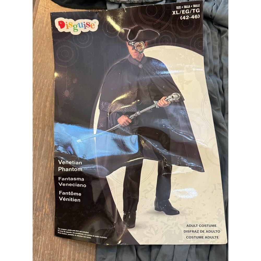 Venetian Phantom Halloween Costume Men XL * missing mask*